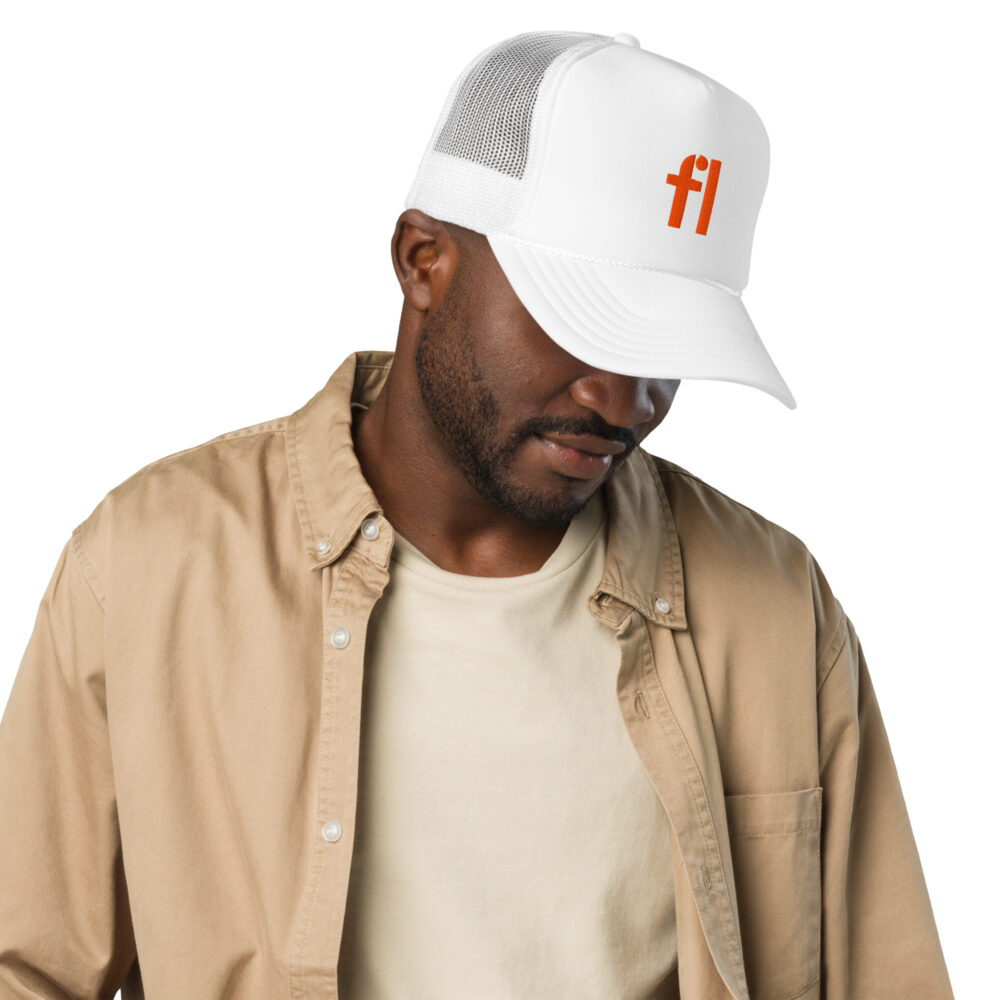 FL Foam Trucker Hat (White) - Image 4