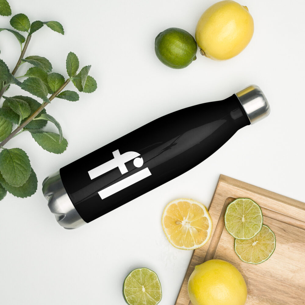 FL Stainless Steel Water Bottle (Black) - Image 3
