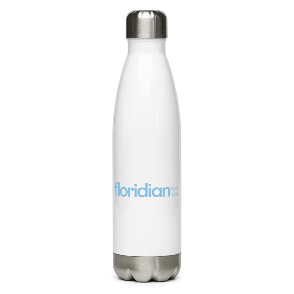 Stainless Steel Water Bottle (White & Blue)